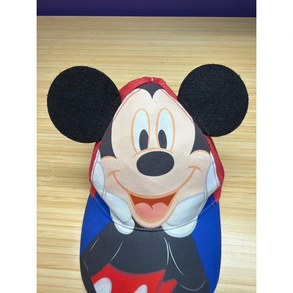 Disney‎ Mickey Mouse Ears Hat Cap Toddler 12-24 Months Red Blue